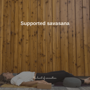 Supported savasana