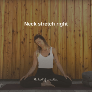 Neck stretch right yin