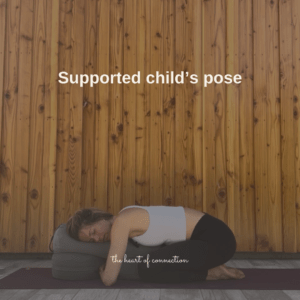 supported child's pose