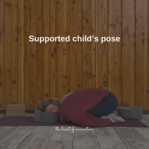 Supported child's pose